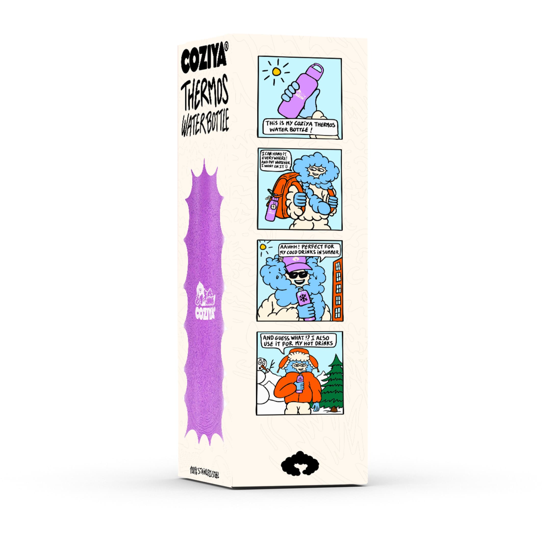 Packaging boîte gourde isotherme Coziya Hook650™ - cadeau idéal outdoor