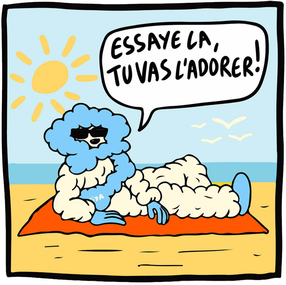 La serviette de la marque coziya parfait pour la plage