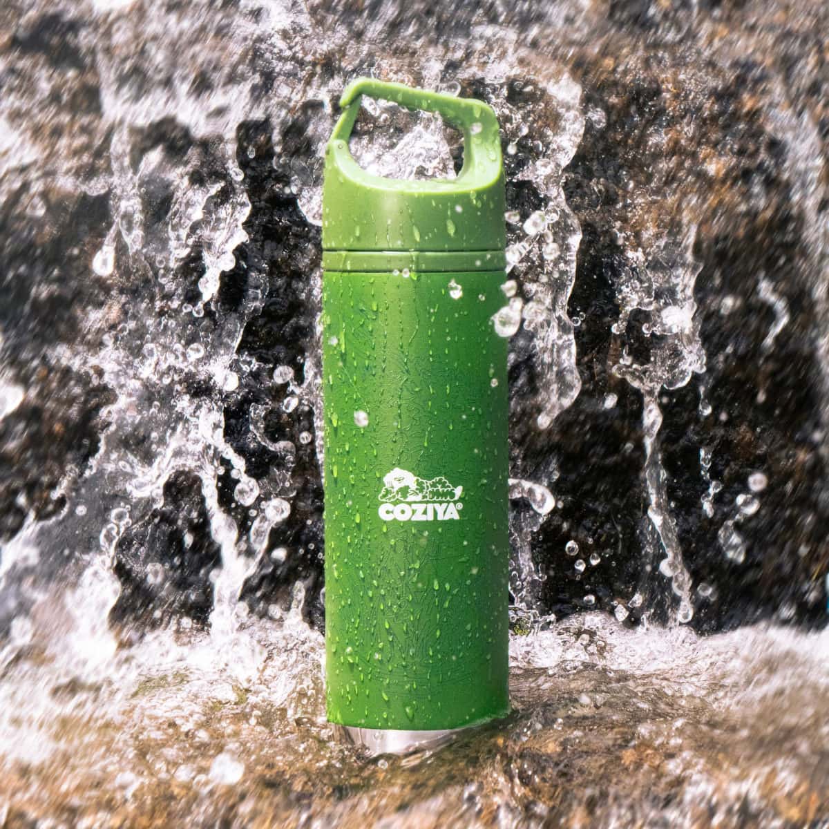 Thermos isotherme Coziya Hook650™ avec eau - conservation optimale température