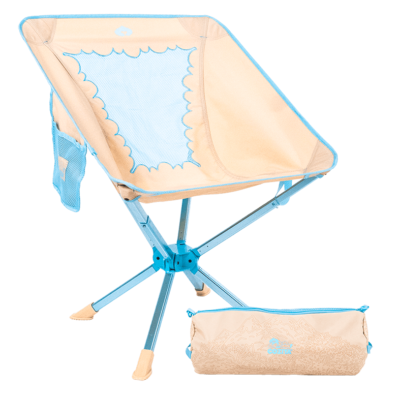 Cloud Chair™ Coziya® avec son sac de transport - ultra-légère compacte