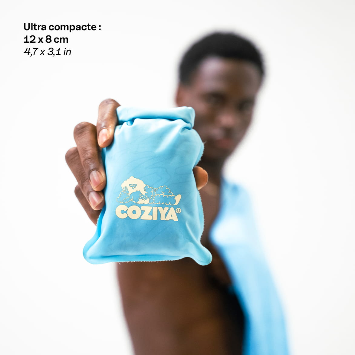 Serviette de bain compacte Air Towel™ Coziya® - sèche 3x plus vite