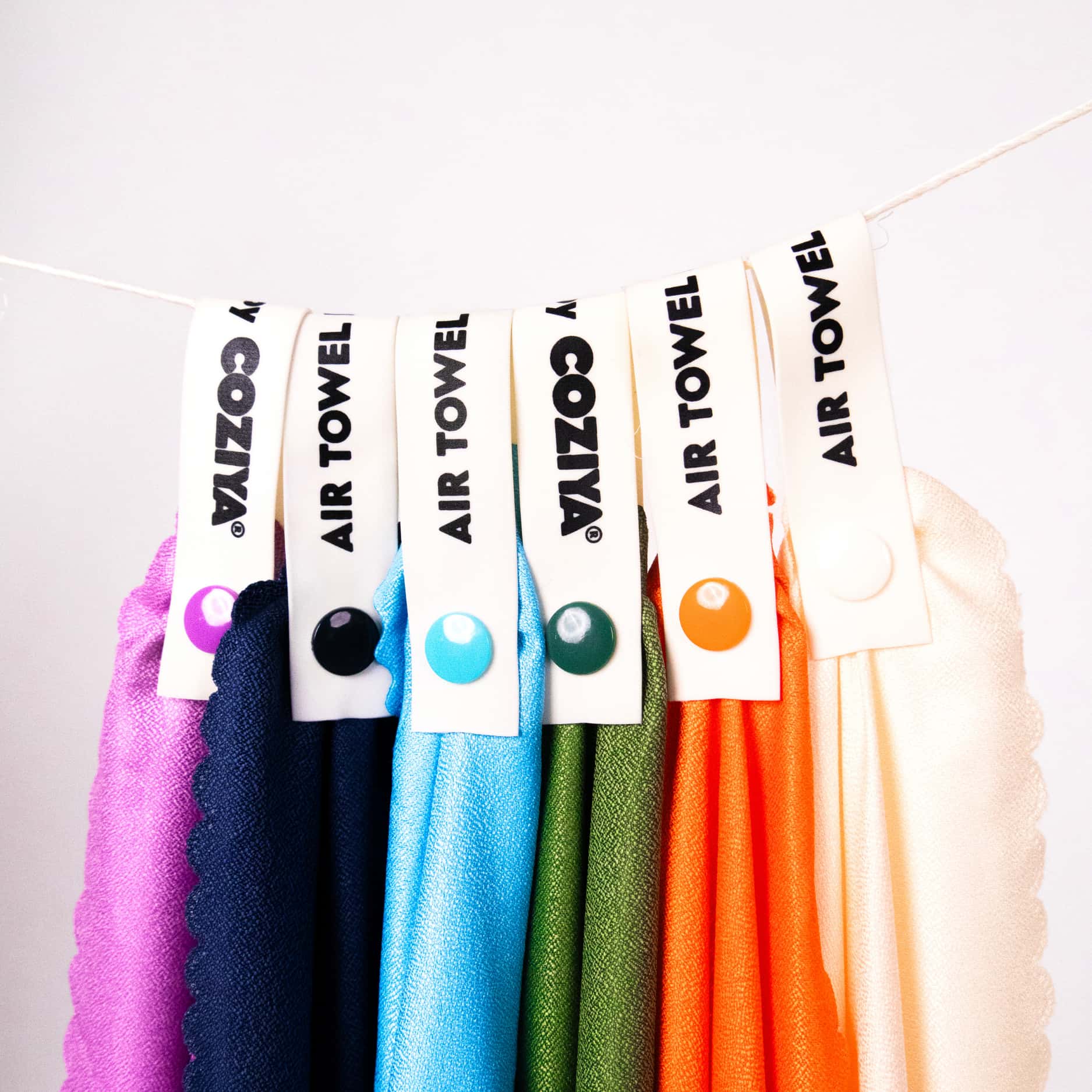 Serviette de plage belle couleur Air Towel™ Coziya® - design unique