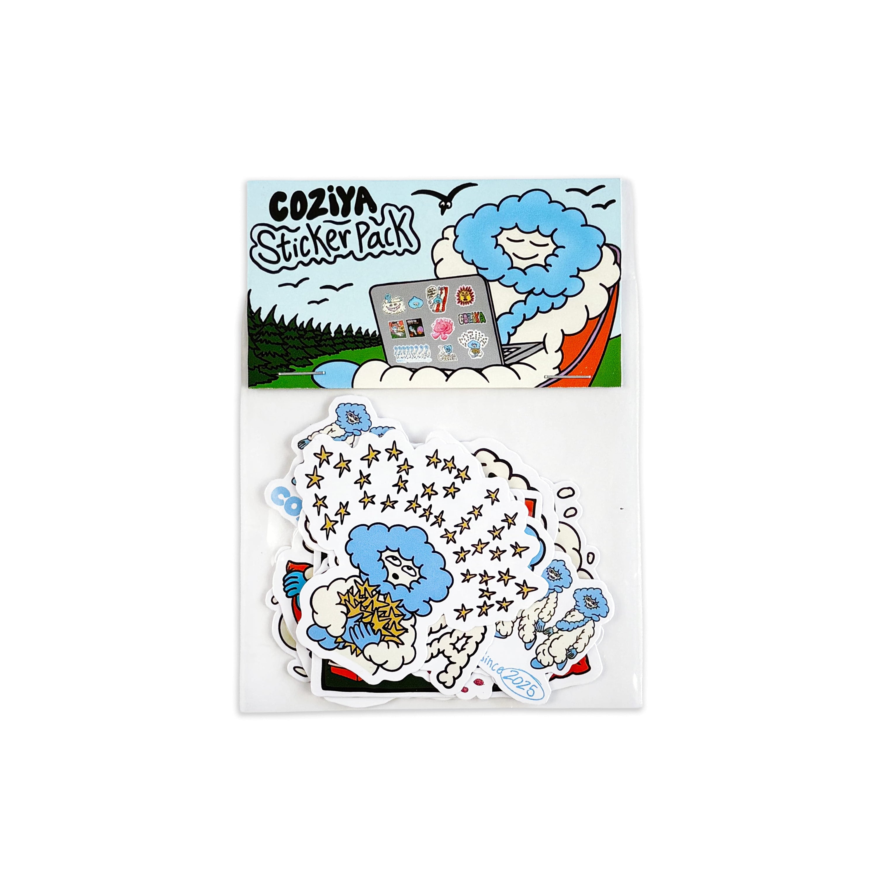 Pack de stickers vinyle Coziya® outdoor - 11 autocollants waterproof voyage