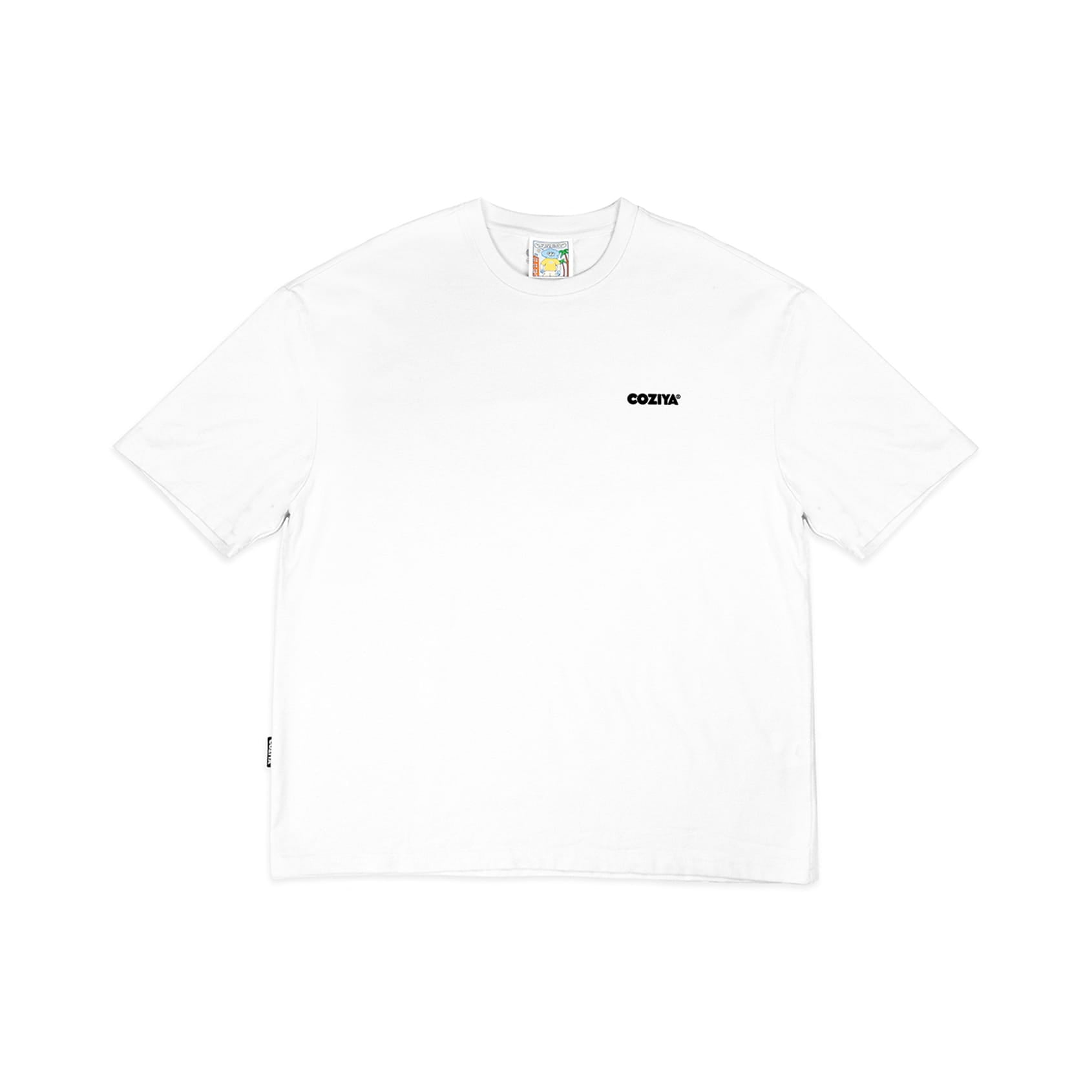 T-shirt Mystery Island Coziya® blanc - logo Welcome to the Island avant
