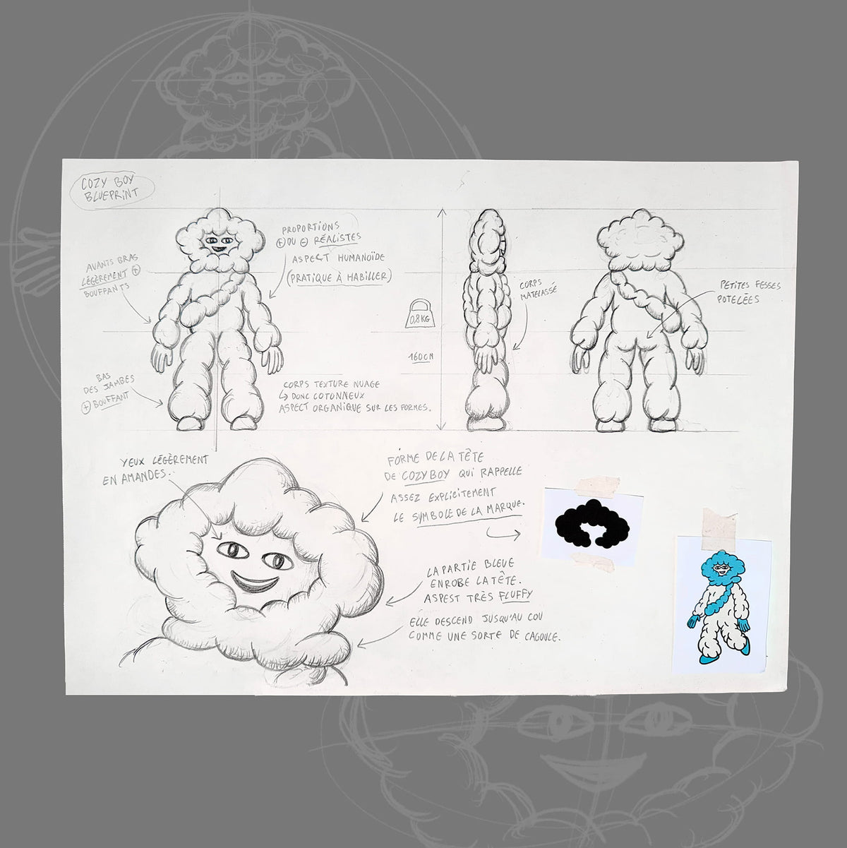 Mascotte Cozyboy Coziya® outdoor - animation identité de marque